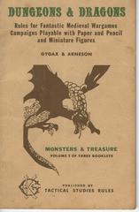 Dungeons & Dragons v1#2 Monsters & Treasure © 1974 Tactical Studies